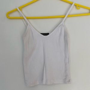 White ribbed tank top